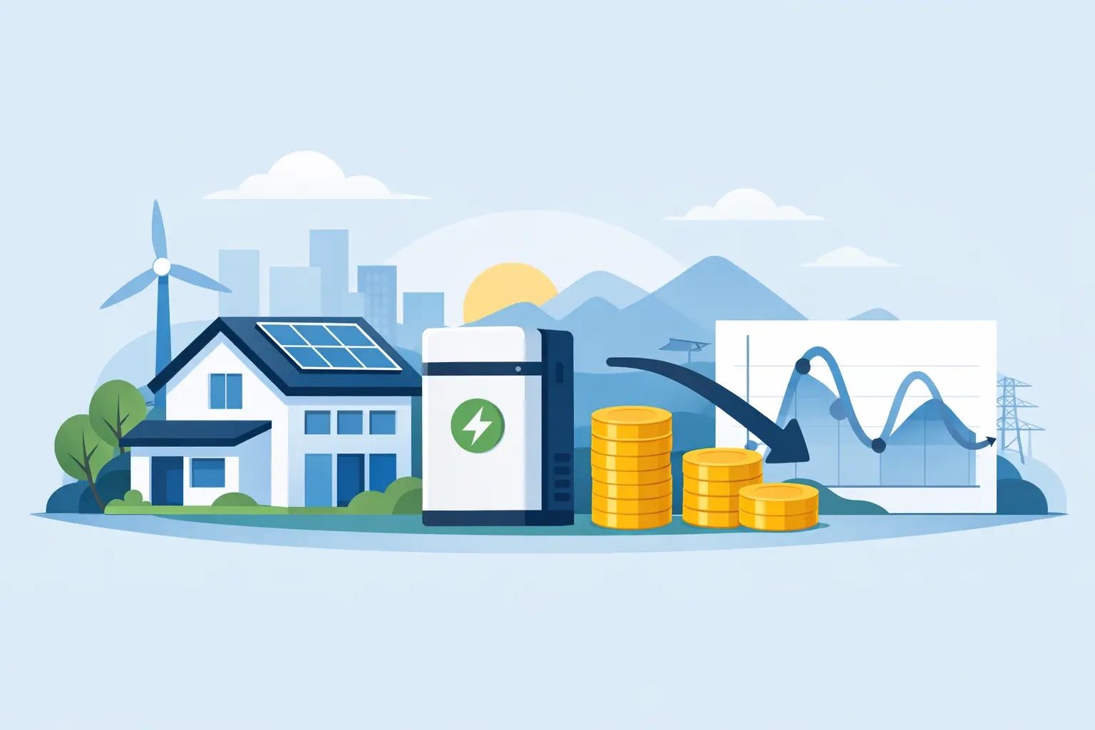 How Domestic Batteries Reduce Peak Costs